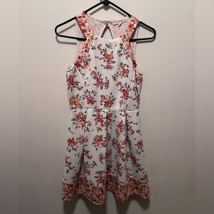 Rewind Orange Floral Dress